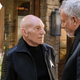 Jean-Luc Picard faces off with Q.